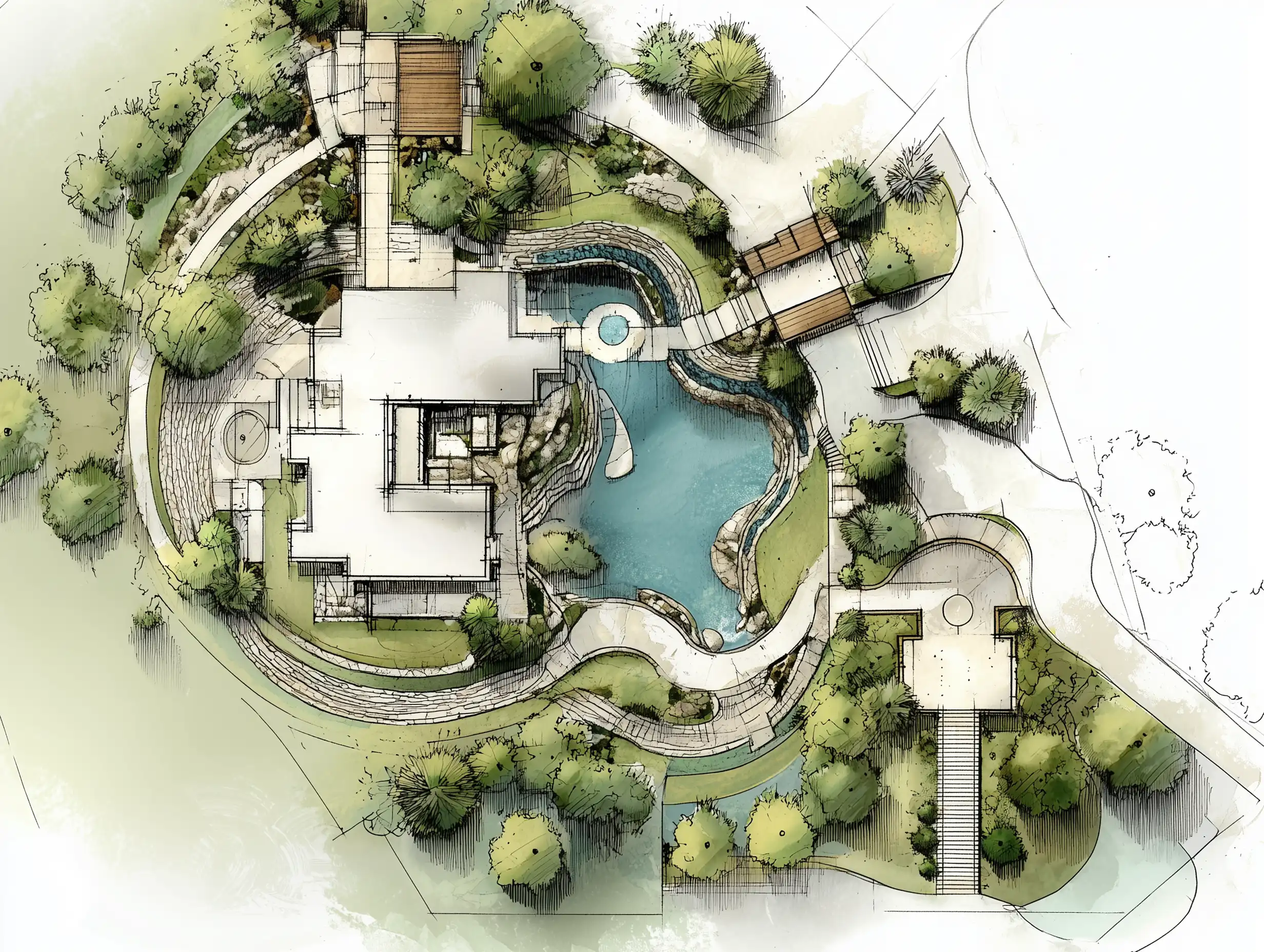 Site Plan Render — Before