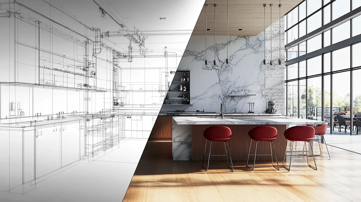 AI rendering platform processing ArchiCAD export