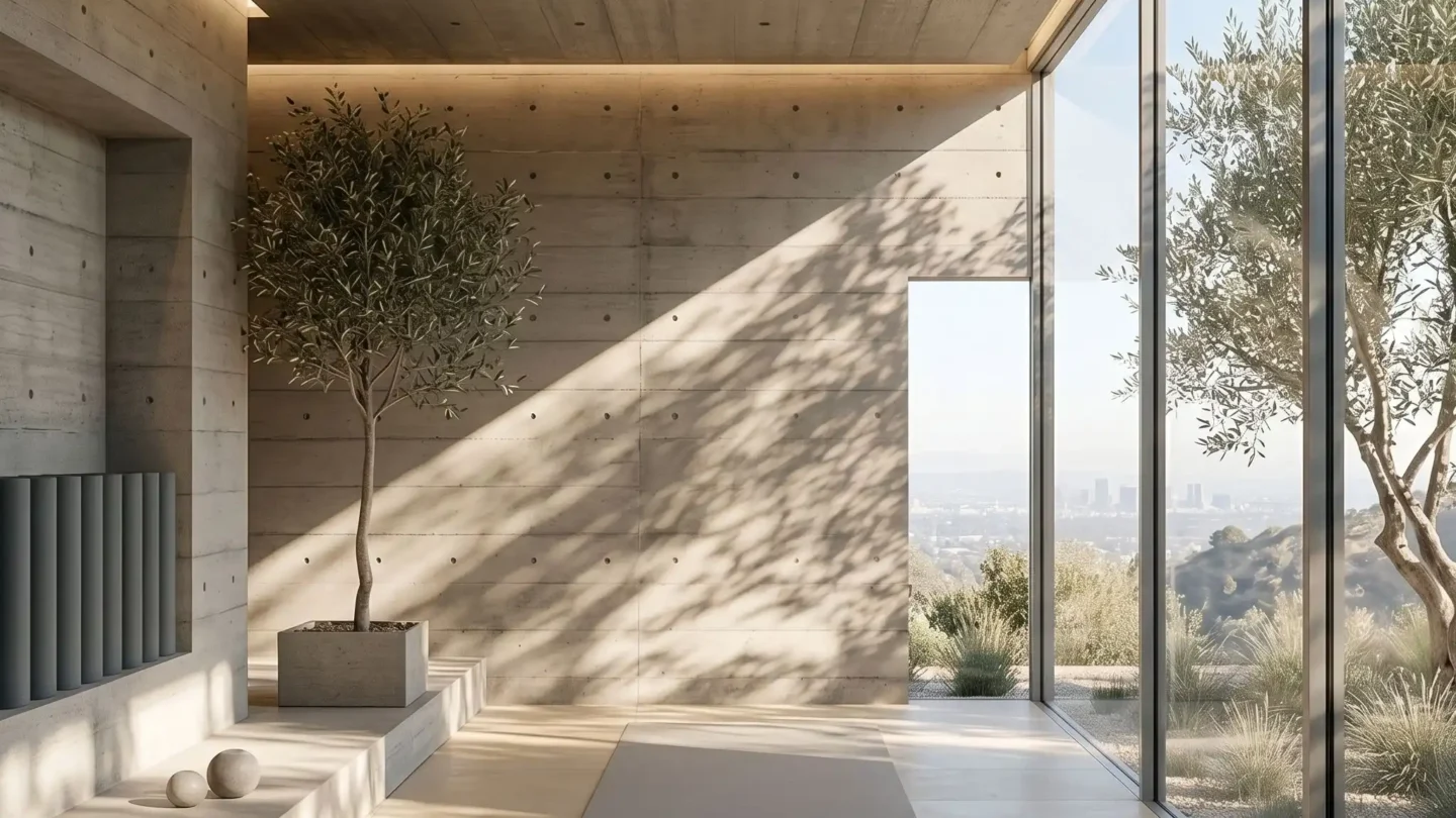 Raw Concrete Yoga Studio