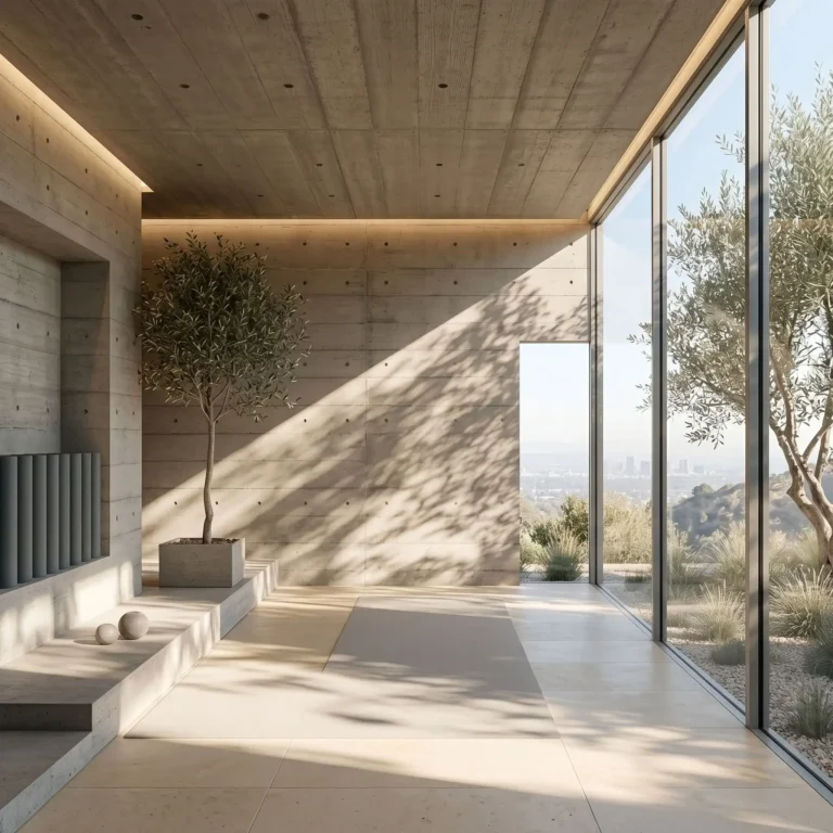 Raw Concrete Yoga Studio