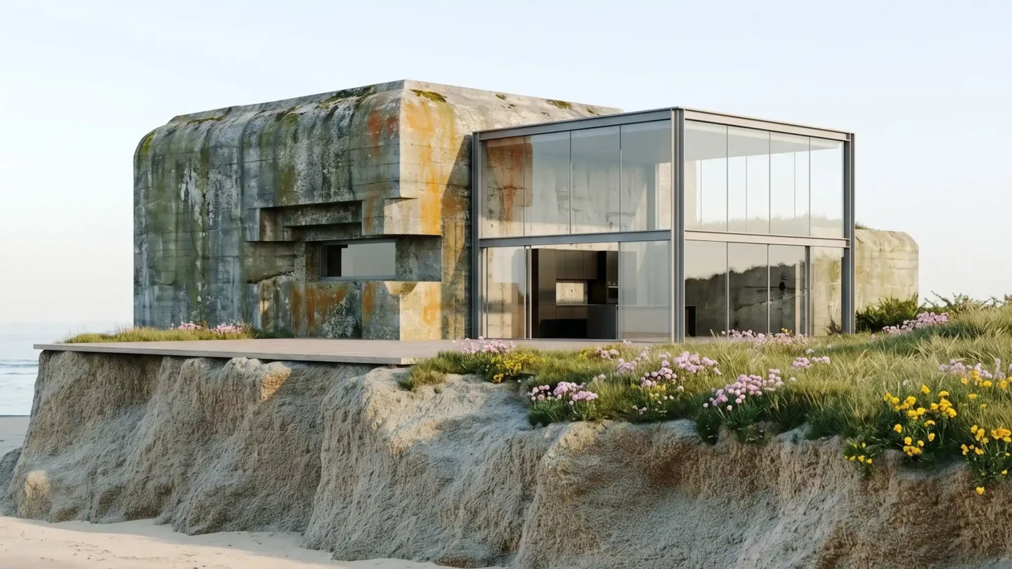 Seaside Concrete Bunker Home
