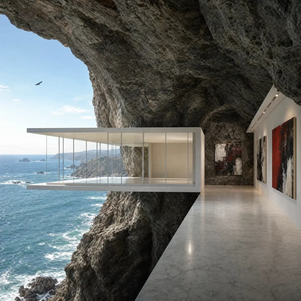 Concrete Clifftop Art Gallery