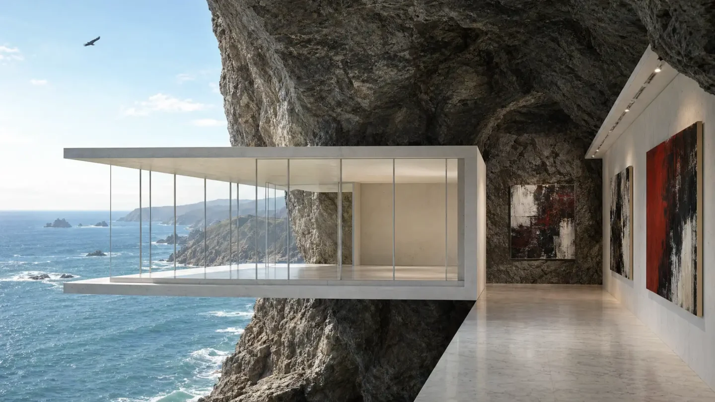 Concrete Clifftop Art Gallery