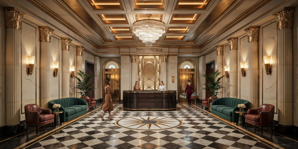Art Deco Hotel Lobby