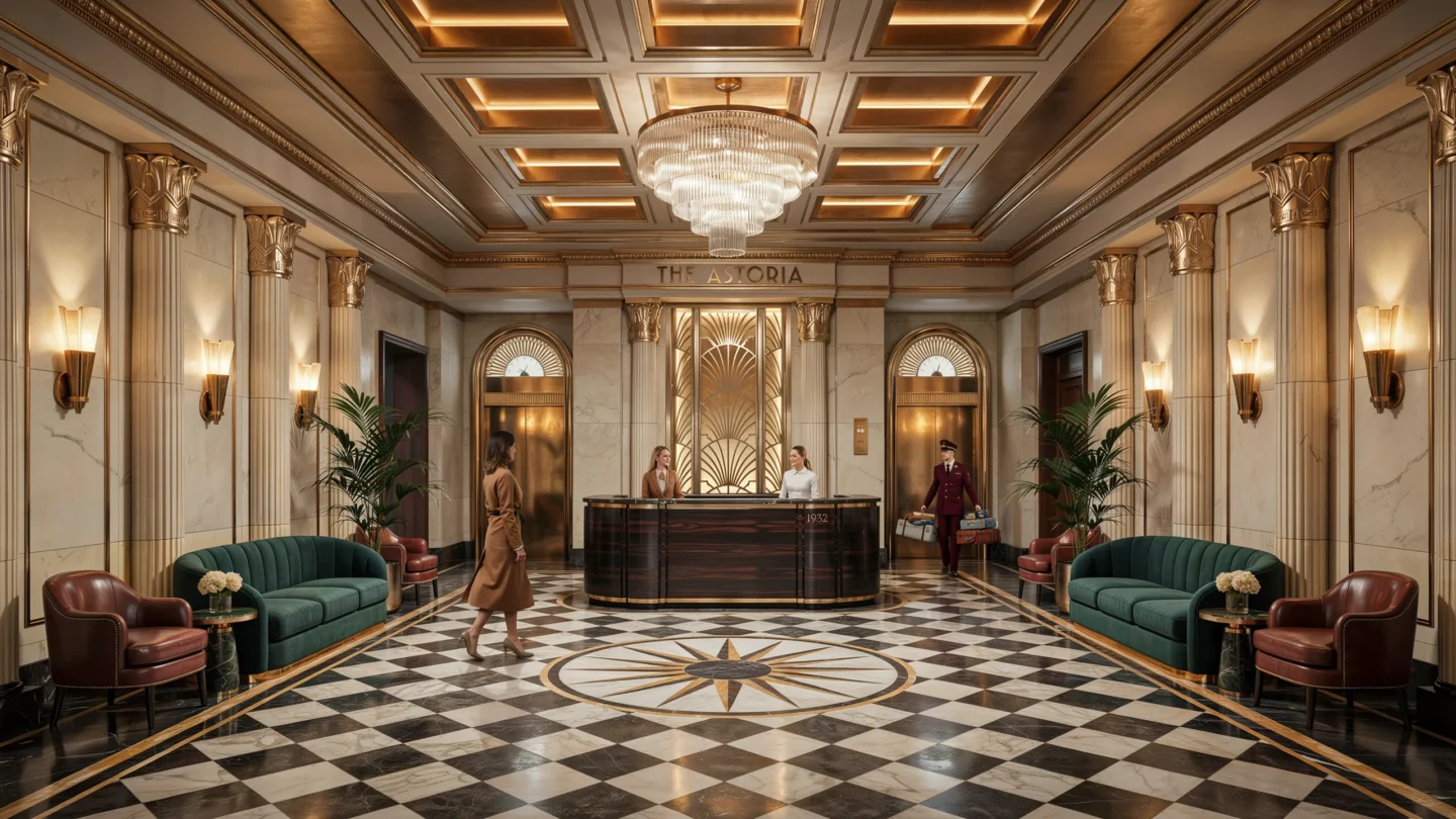 Art Deco Hotel Lobby