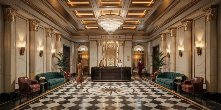 Art Deco Hotel Lobby