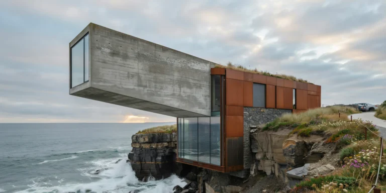 Cantilevered Cliff House