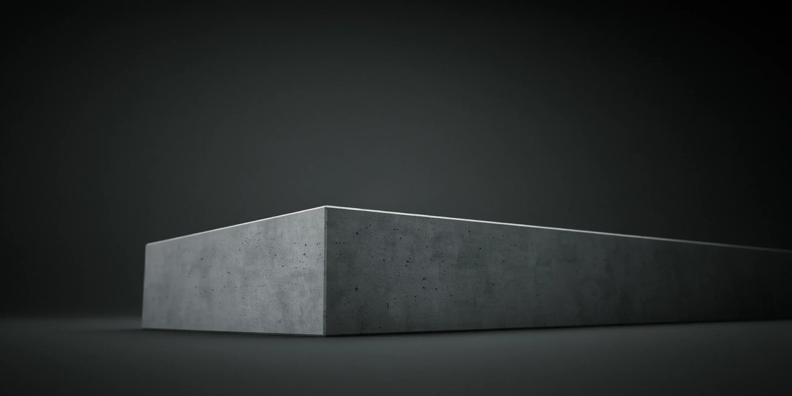 Close-up of ultra-high-performance concrete highlighting its thin profile and smooth finish