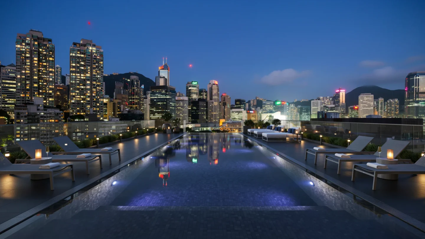 Contemporary City Rooftop Pool