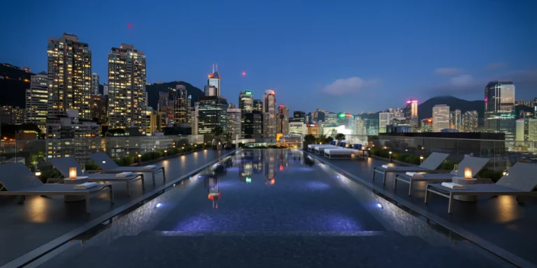 Contemporary City Rooftop Pool