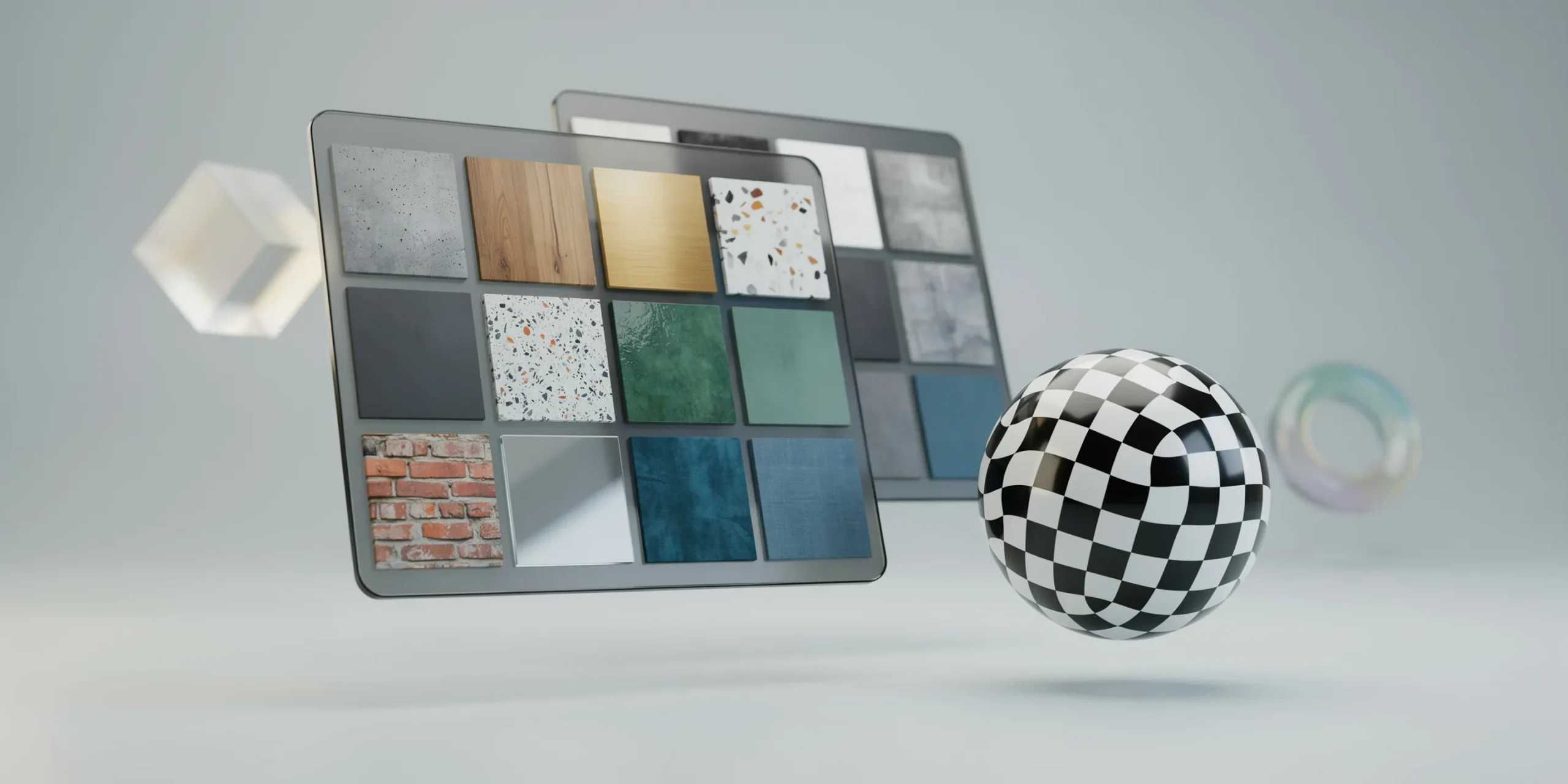 Enscape Material Editor interface showcasing various textures and materials