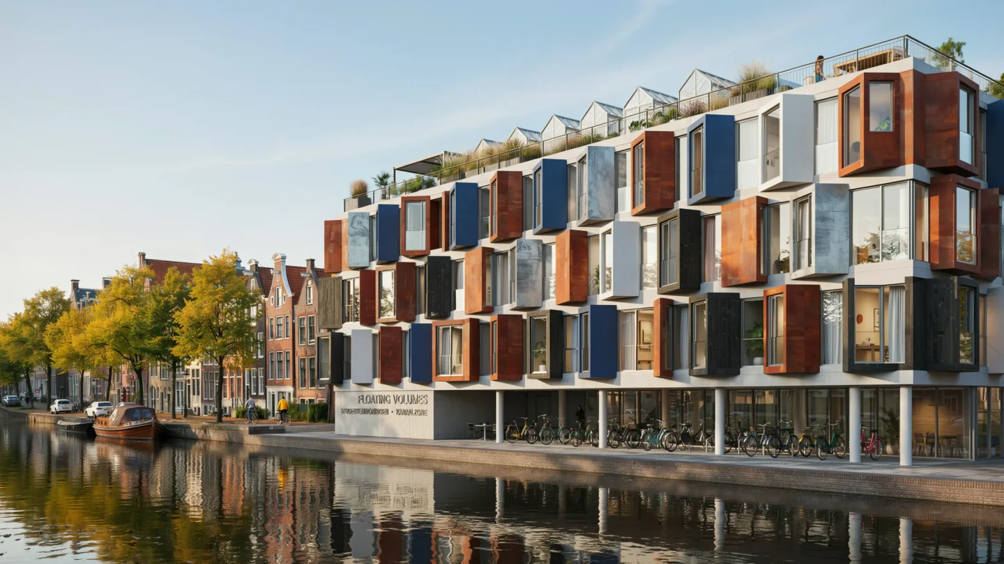 Floating Volumes Student Housing