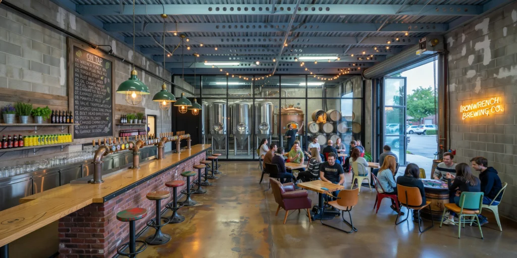 Industrial Brewery Taproom