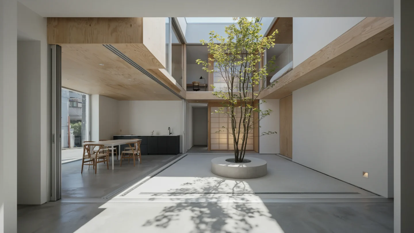 Minimalist Urban Courtyard House