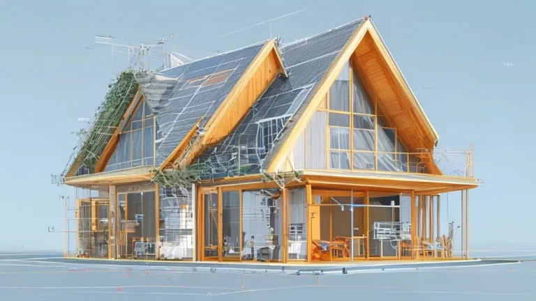 Passive House Section Render