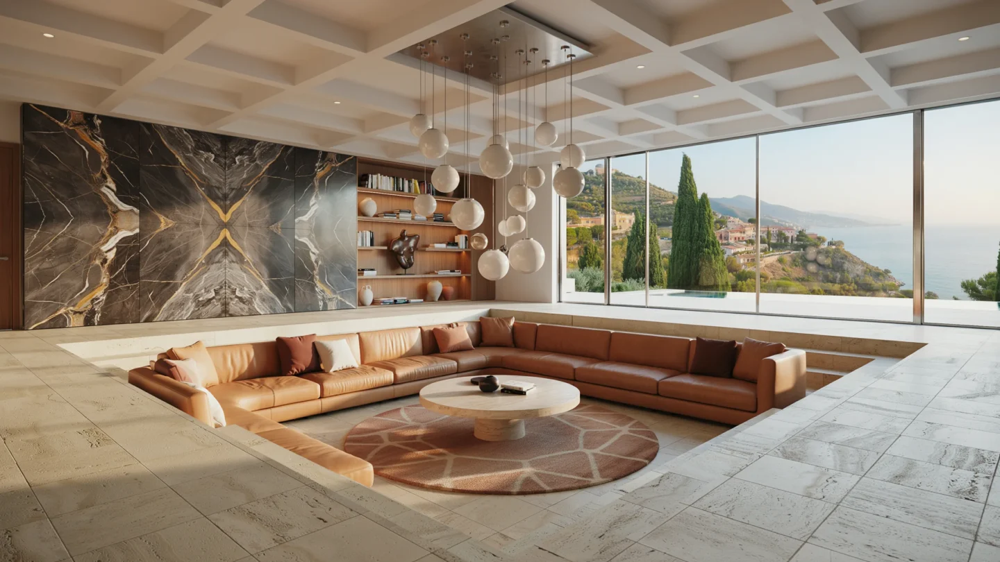 Sunken Living Room Modernist Villa