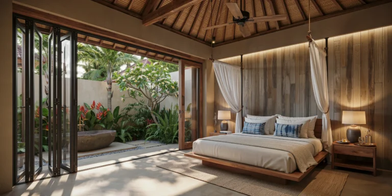 Tropical Resort Villa Bedroom