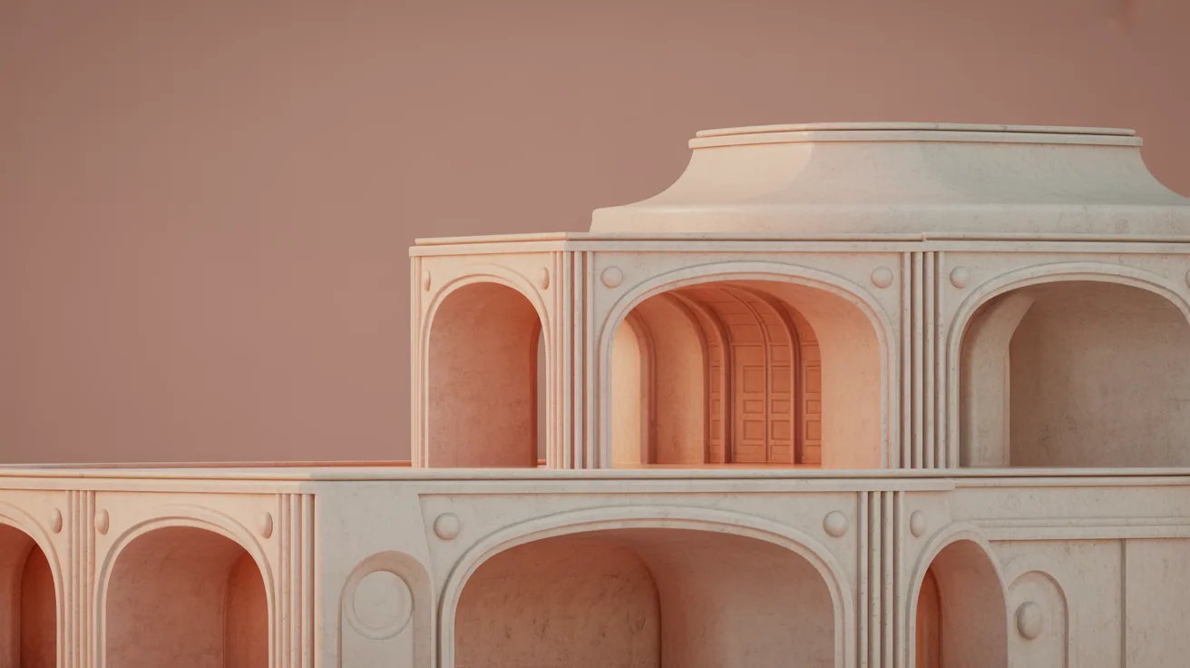 Architectural model rendered in Blender showcasing intricate details and quality