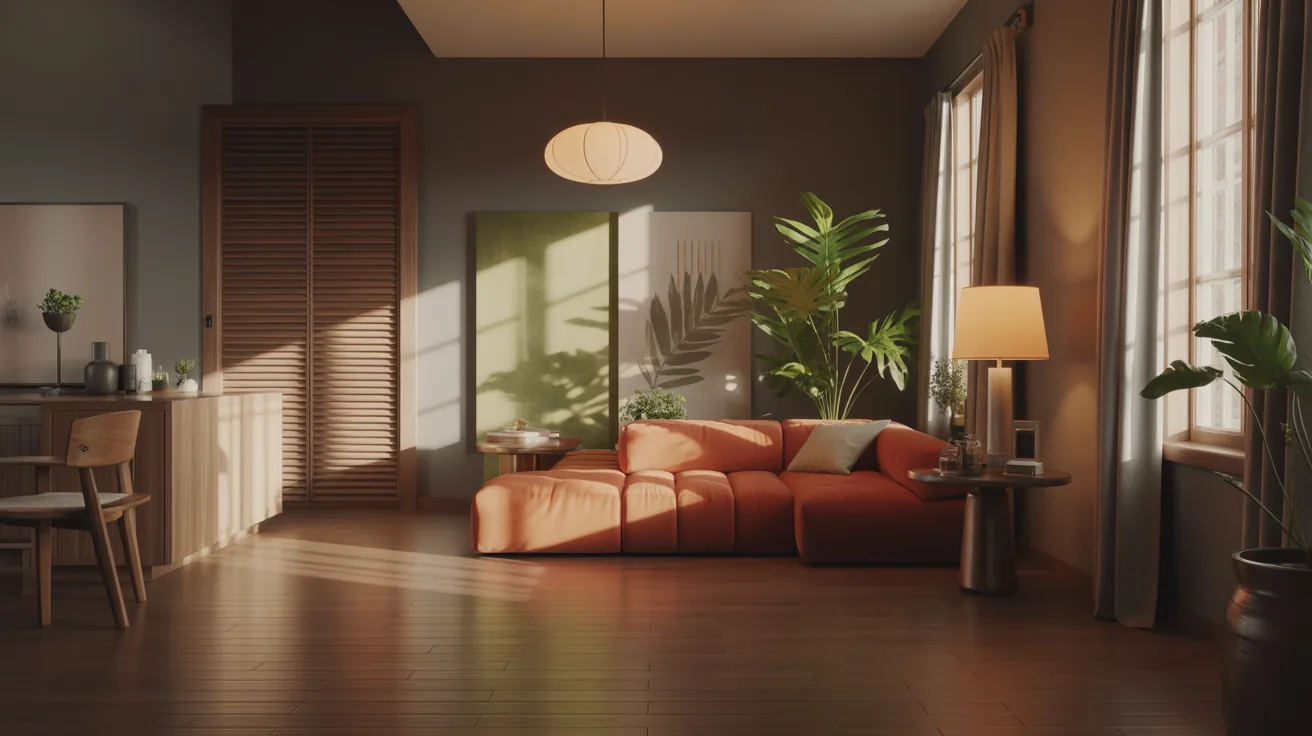 Realistic interior rendering showcasing effective lighting techniques