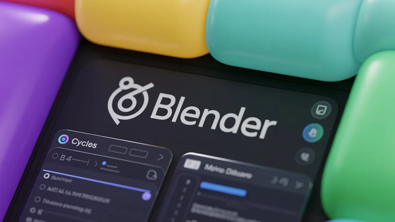 Blender interface featuring the Cycles rendering engine
